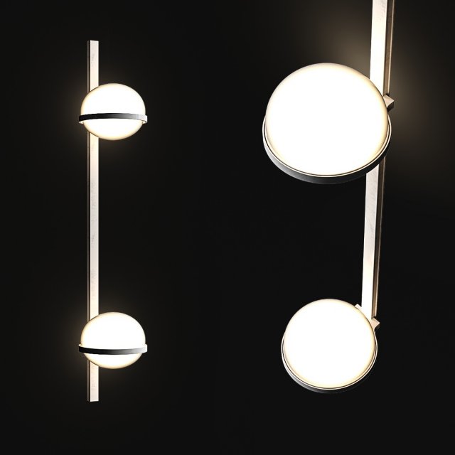 wall light vibia palma 3716 3D Model .c4d .max .obj .3ds .fbx .stl .blend 