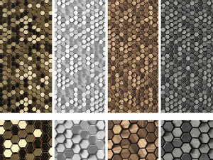 3d panels hexagons 3D Model