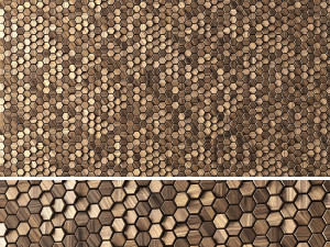 3d panels hexagons 3D 模型