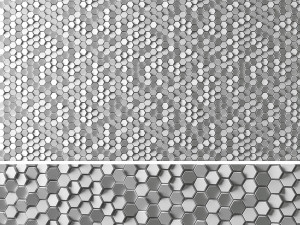 3d panels hexagons 3D 模型