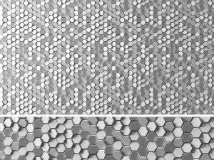 3d panels hexagons 3D Model