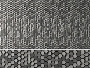 3d panels hexagons 3D 模型