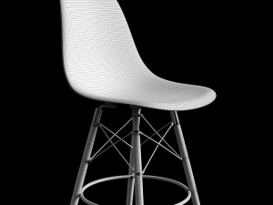 bar stools eames 3D 모델