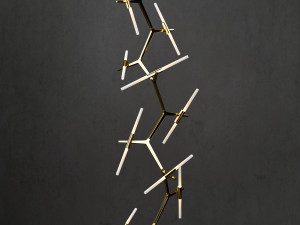 chandelier agnes 20 lights vertical 3D मॉडल
