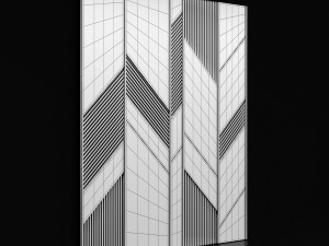 wooden panels with planks 3D Model