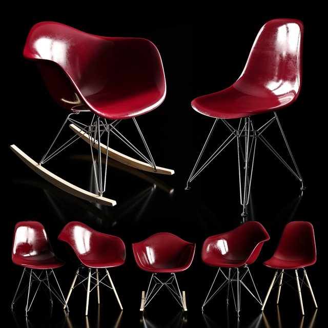 chairs eames Modèle 3D .c4d .max .obj .3ds .fbx .stl .blend 
