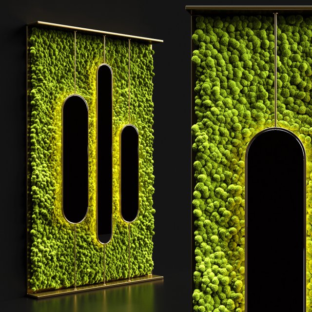 stabilized moss and mirrors 3Dモデル .c4d .max .obj .3ds .fbx .stl .blend 