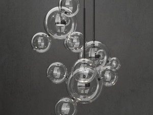 chandelier giopato coombes bolle14 lights 2 3D Model