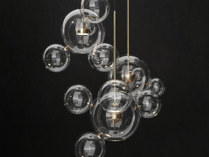 chandelier giopato coombes bolle14 lights 2 3D-Modell