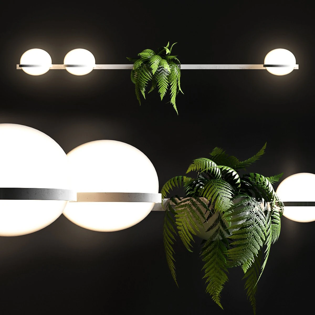 vibia palma 3706 3D Model .c4d .max .obj .3ds .fbx .stl .blend