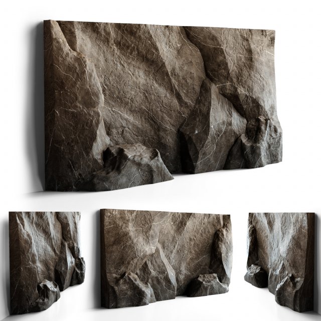 stone wall 2 Modelo 3D .c4d .max .obj .3ds .fbx .stl .blend 