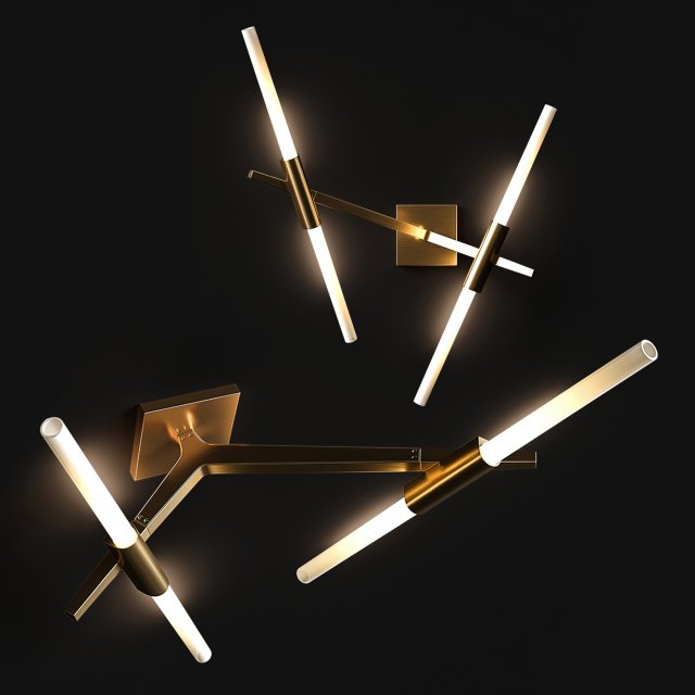 wall light agnes 2 3D Model .c4d .max .obj .3ds .fbx .stl .blend 