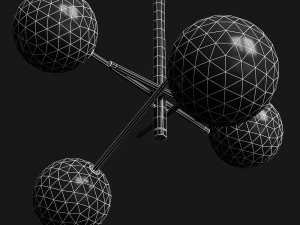 chandelier gallotti radice bolle 4 lights 3D Model