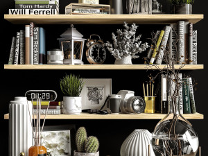decorative set shelves 2 Modelo 3D