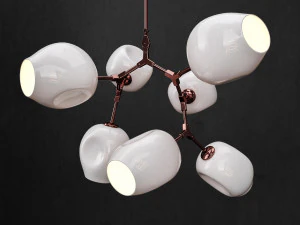 branching bubble 7 lamps 2 3D Model
