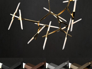 chandelier agnes 20 lights 2 Modelo 3D