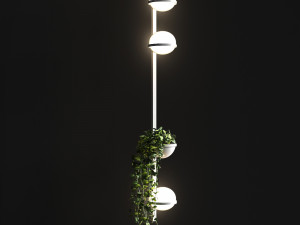 wall light vibia palma 3718 3D 모델