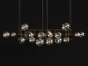 chandelier gallotti radice bolle horizontal big 3D-Modell