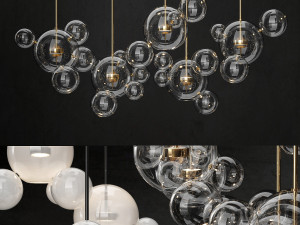 chandelier giopato coombes bolle 24 lights 2 3D Model