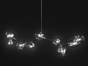 branching bubble 9 lamps 2 3D Model