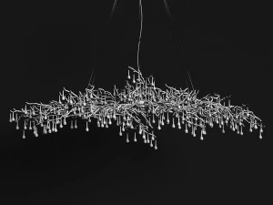 chandelier serip bijout big 3D Model