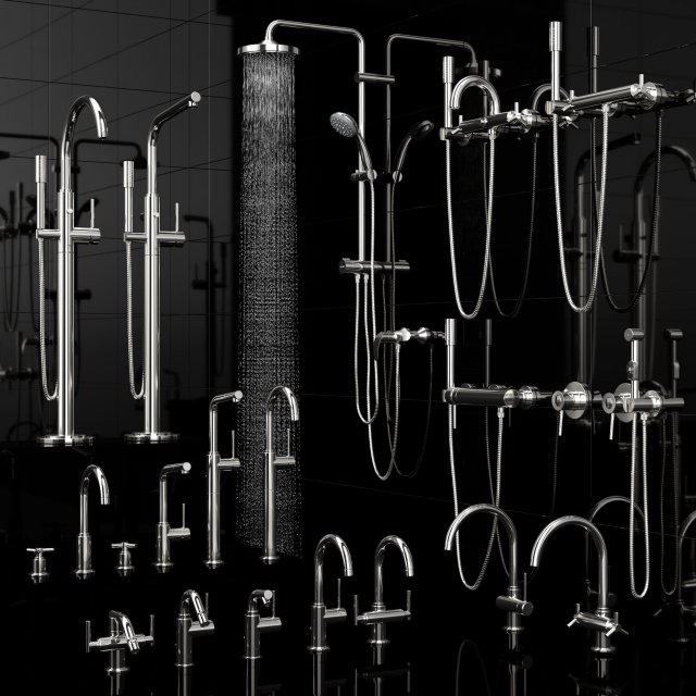 faucets grohe Modelo 3D .c4d .max .obj .3ds .fbx .stl .blend 