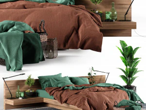 jogo de quarto loft Modelo 3D