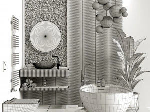 bathroom set 2 3D Model