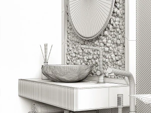 bathroom set 2 3D Model