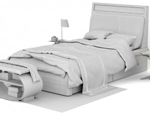double bed 3D Model