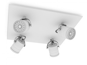 the lamp is directed by eglo Modelo 3D