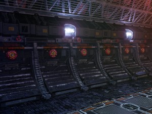 scifi interior Model 3D