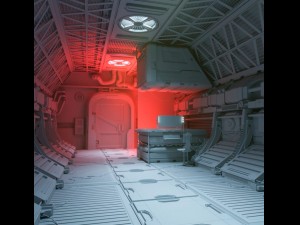 scifi interior Model 3D