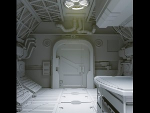 scifi interior Model 3D