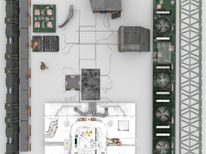 scifi interior Model 3D