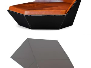 sunbed-shell daybed fa 3D Model