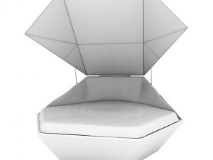 sunbed-shell daybed fa Model 3D