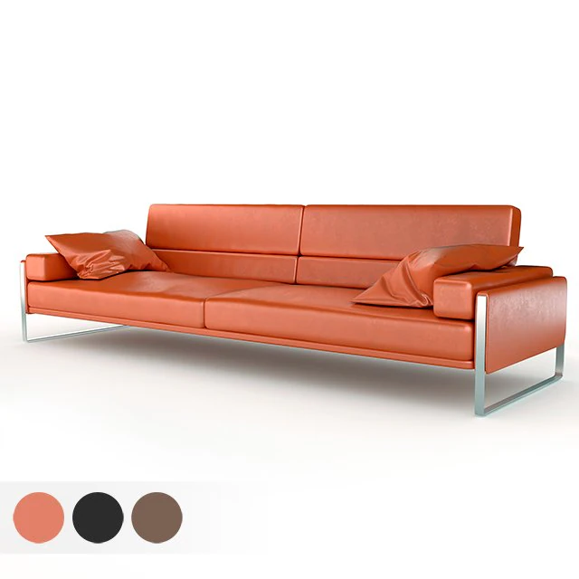 rocco 2 seater sofa 3D Model .c4d .max .obj .3ds .fbx .stl .blend