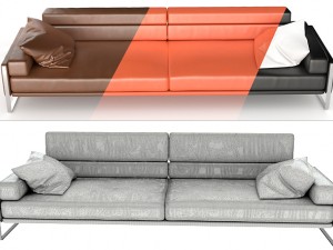rocco 2 seater sofa 3Dモデル