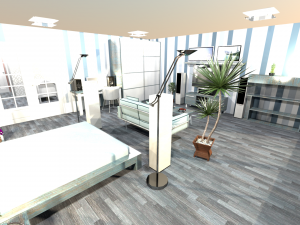 apartment 2 roomsseparate bedroom living room with kitchen bathroom 3D 모델