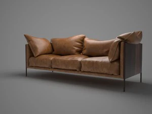 leather sofa 3D Model