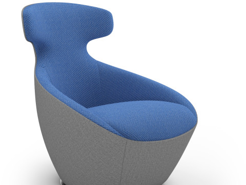 Roche Bobois - Edito Lounge Pivoting Armchair Modelo 3D