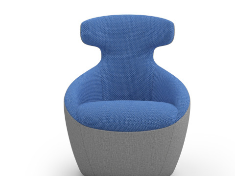 Roche Bobois - Edito Lounge Pivoting Armchair 3D Model