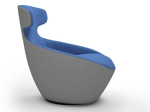 Roche Bobois - Edito Lounge Pivoting Armchair 3D Model