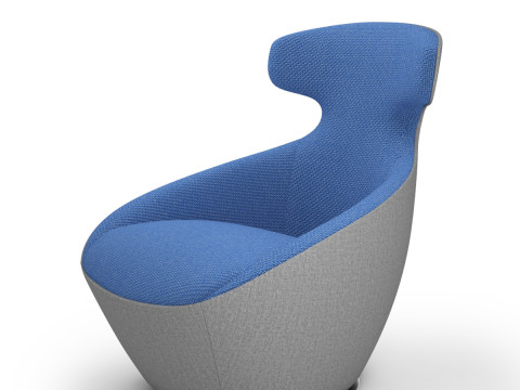 Roche Bobois - Edito Lounge Pivoting Armchair 3D Model