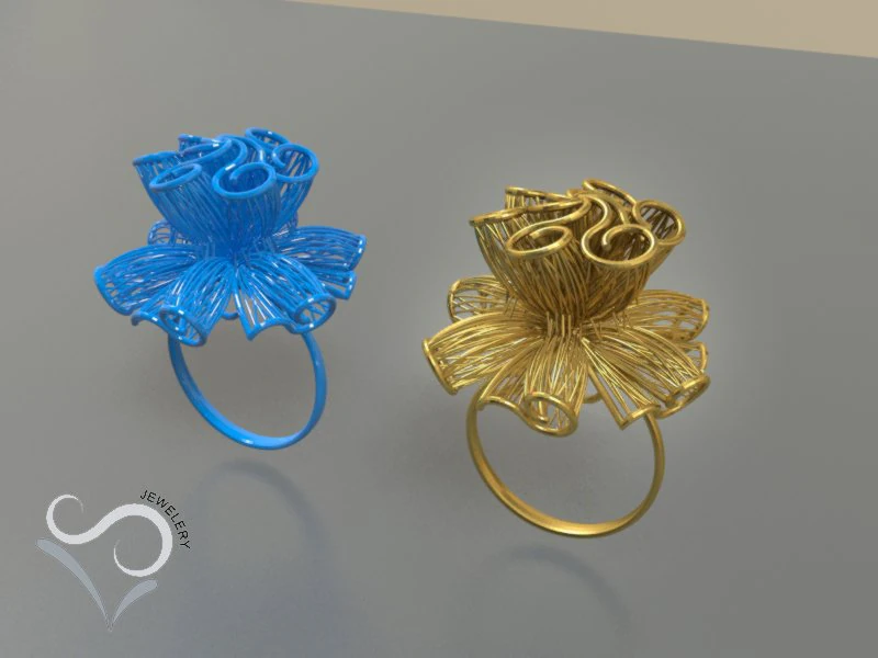 golden ring stl for 3d printing 3d print model 3D Print Model .c4d .max .obj .3ds .fbx .stl .blend 