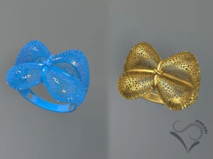 金戒指3D打印模型 3D 打印模型