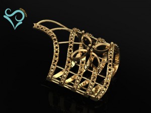 golden ring 3d print model women ring 3D-printmodel