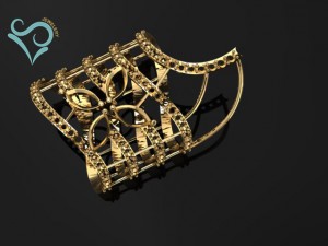 golden ring 3d print model women ring 3D-printmodel