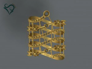 금반지, 와, 돌, 3차원, 인쇄, 모델, 여자, 반지 3D 모델